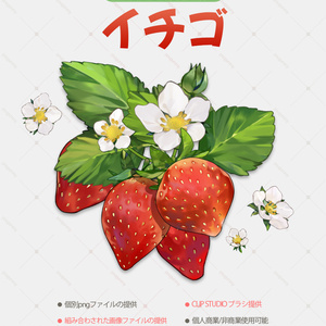 組み合わせ素材‐イチゴ