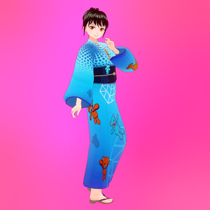 カゼコ（浴衣スタイル）for VRoidstudio 缩略图 2
