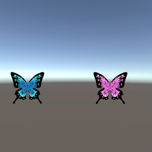 【無料3Dモデル】ファンタジー風の蝶 缩略图 4