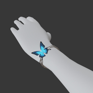 【無料3Dモデル】ファンタジー風の蝶 缩略图 3