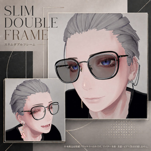 【3Dモデル】スリムダブルフレーム / SLIM DOUBLE FRAME