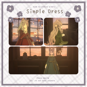 【Free】SimpleDress〈3アバター対応〉 缩略图 6