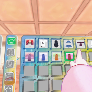 VRChat Wardrobe Touch Panel