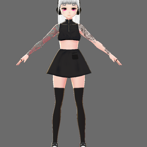 [3D Model] Cute Tattooed Girl