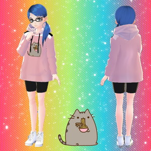 [VROID] Cute Pusheen Hoodie (hoodie layer only)