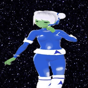 [3D Model] Alien Space Girl 3D Avatar for Vtube/VRChat