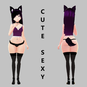 [3D Model] Cute Sexy Femboy Fox Girl