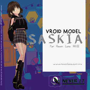 Modelo 3D vrm =-= SASKIA=.=