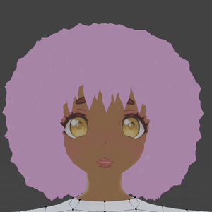 Vroid Afro with Bangs Hair Preset