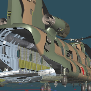 陸上自衛隊　大型輸送ヘリ CH-47JA チヌーク 缩略图 8