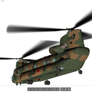 陸上自衛隊　大型輸送ヘリ CH-47JA チヌーク 缩略图 6
