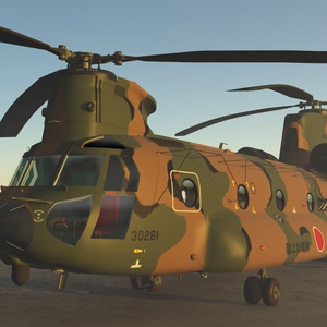 陸上自衛隊　大型輸送ヘリ CH-47JA チヌーク 缩略图 4