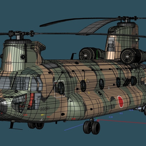 陸上自衛隊　大型輸送ヘリ CH-47JA チヌーク 缩略图 9
