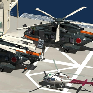 南極観測艦しらせ搭載ヘリ2+1セット
