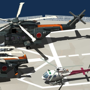 南極観測艦しらせ搭載ヘリ2+1セット 缩略图 3