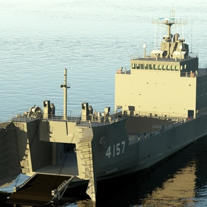 陸上自衛隊　小型輸送艦　修正版