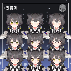 オリジナル3Dモデル「クロシー」Ver1.0.4 缩略图 2
