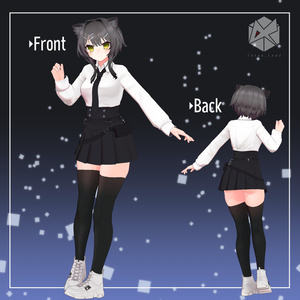 オリジナル3Dモデル「クロシー」Ver1.0.4 缩略图 4