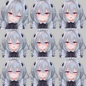 【無料版あり】ミルティナ/Milltina Face Animation Pack/92 Expressions 缩略图 3