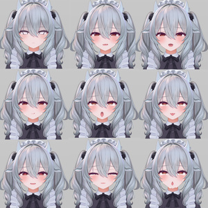 【無料版あり】ミルティナ/Milltina Face Animation Pack/92 Expressions 缩略图 5