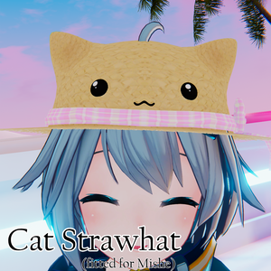 【ChilloutVR】【VRChat】Cat Strawhat /猫の麦わら帽子【Mishe】