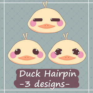 【VRChat】Duck hairpin / アヒルのヘアピン
