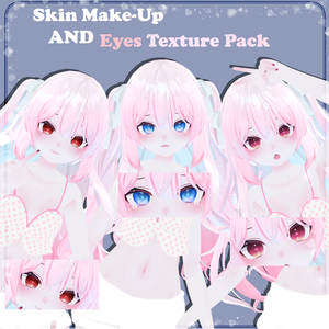 【カリン(Karin)用】♦【肌の色、メイク、目のテクスチャパッケージ】♦