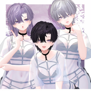 【VRC想定】4way HowlingWolf Hair 缩略图 6