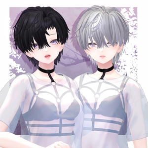 【VRC想定】4way HowlingWolf Hair 缩略图 4