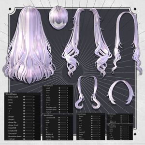 【VRC想定】Rosary ツーサイドツインテール Hair 缩略图 10