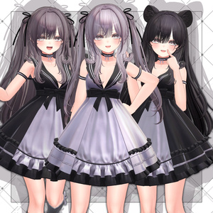 【VRC想定】Squirrel Two Side Twin Tail Hair 缩略图 10
