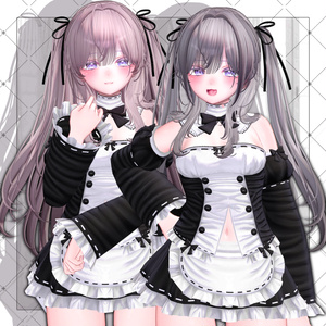 【VRC想定】Squirrel Two Side Twin Tail Hair 缩略图 6