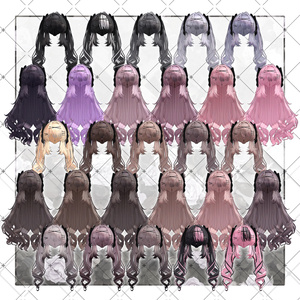 【VRC想定】Lop Rabbit Two side Twin Tail Hair 缩略图 16