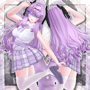 【VRC想定】Lop Rabbit Two side Twin Tail Hair 缩略图 11