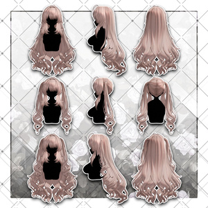 【VRC想定】Lop Rabbit Two side Twin Tail Hair 缩略图 14