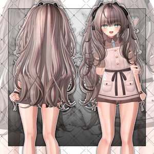【VRC想定】Feather Two side Twin Tail Hair 缩略图 8