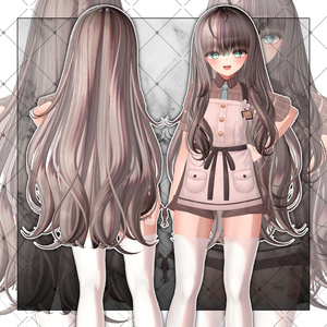 【VRC想定】Feather Two side Twin Tail Hair 缩略图 7