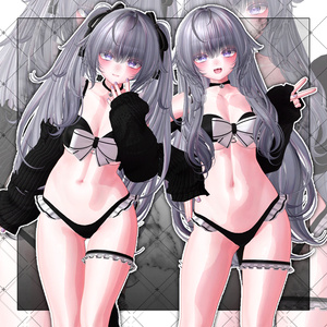 【VRC想定】Feather Two side Twin Tail Hair 缩略图 14