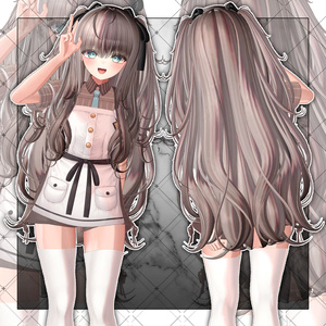 【VRC想定】Feather Two side Twin Tail Hair 缩略图 9