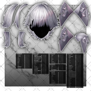 【VRC想定】Lilvaxell Short wolf Hair 缩略图 11