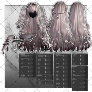 【VRC想定】Morning Rabbit Two Side Twin Tail Hair 缩略图 11
