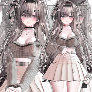 【VRC想定】Morning Rabbit Two Side Twin Tail Hair 缩略图 8