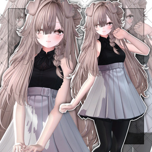 【VRC想定】101 Dalmatian bunz Hair 缩略图 7