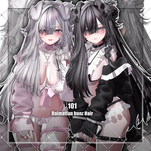 【VRC想定】101 Dalmatian bunz Hair