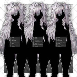 【VRC想定】101 Dalmatian bunz Hair 缩略图 9