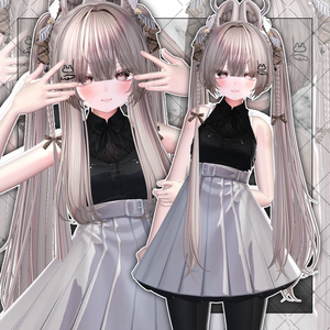 【VRC想定】Rabbit Angel Two Side Twin Tail Hair 缩略图 9