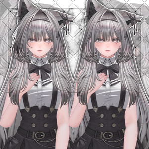 【VRC想定】Luminous Two Side Twin Tail Hair 缩略图 11