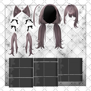【VRC想定】Oversleep low Twin Tail 缩略图 12
