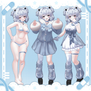 オリジナル3Dモデル「ひきくまりのクマリ」 缩略图 2