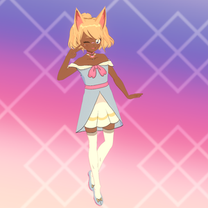VRoid Fox Magical Girl Model
